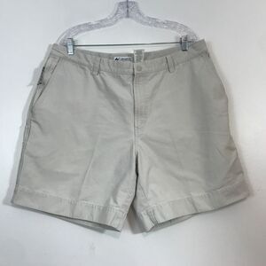 (Ju) Y2K Columbia Men's Shorts Size 40 Cotton Tan Hiking Outdoor Fishing Camping